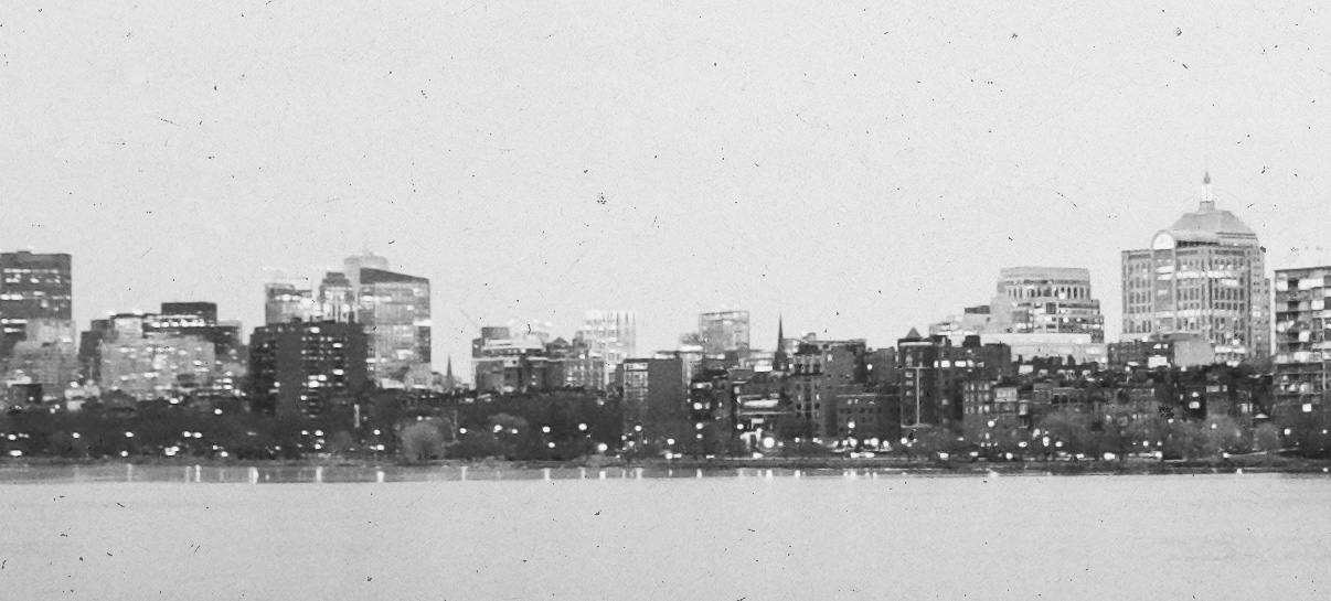 Boston Harbor Skyline View